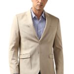 Peter England Men's Classic Blazer (PIBZWNSP159588_Beige