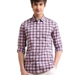 U.S. POLO ASSN. Cotton Shirt Men's Regular Fit Checks Fs Shirts (Usshtfx0057_White_S)